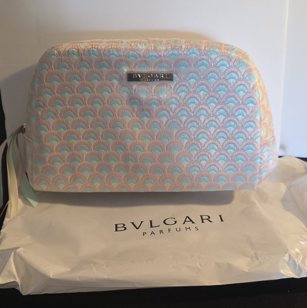 Bulgari Pastel Scallop Cosmetic Pouch